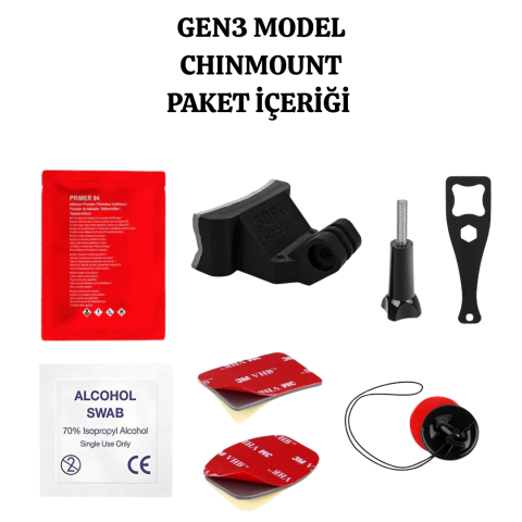 AGV K5S Kask için chin mount aksiyon kamera çene bağlantı aparatı