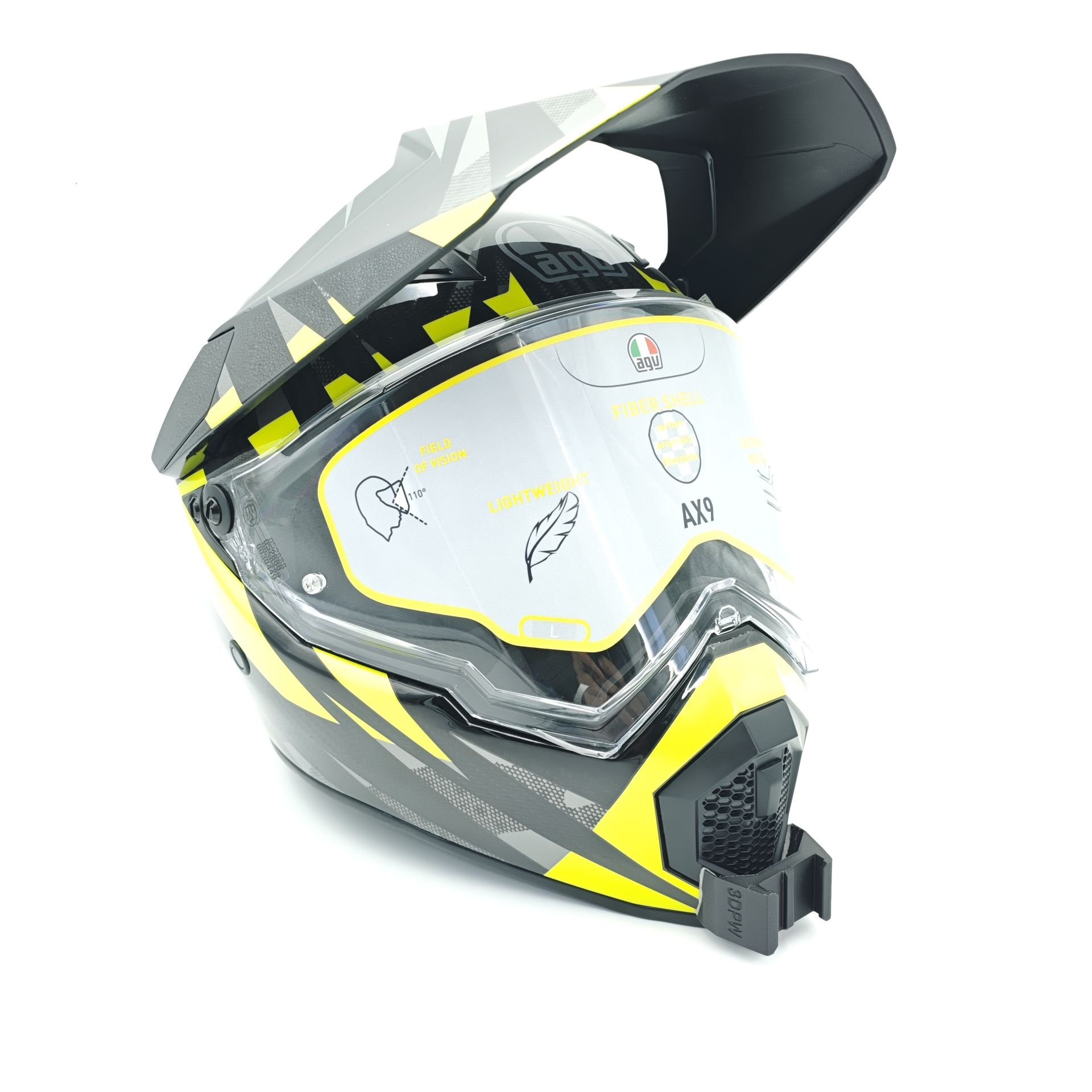 AGV AX-9 Kask için chin mount aksiyon kamera çene bağlantı aparatı