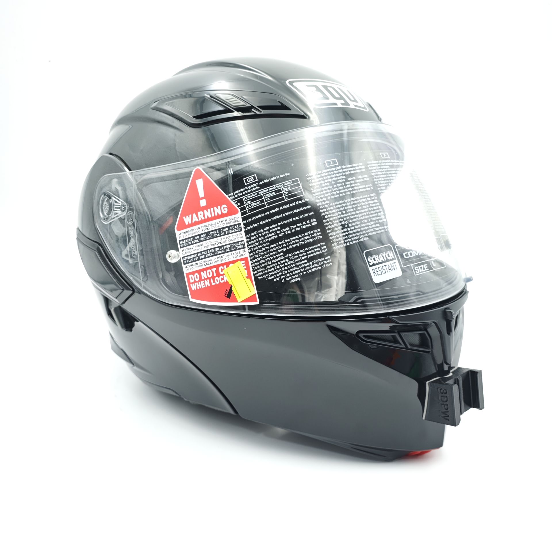 AGV COMPACT SV / ST Kask için chin mount aksiyon kamera çene bağlantı aparatı
