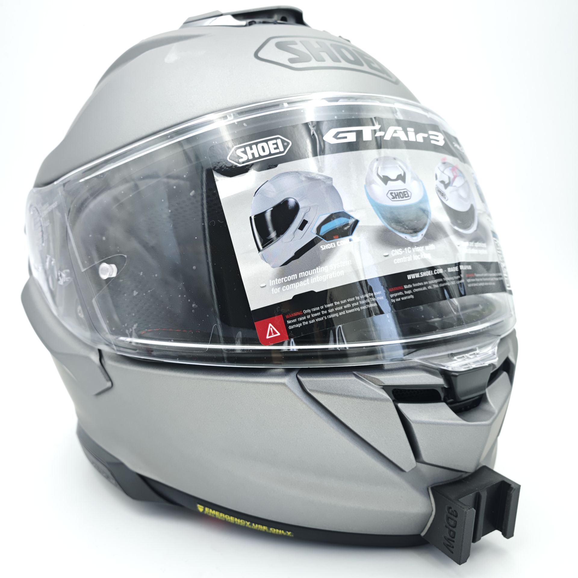 SHOEI GT AIR 3 Kask için chin mount aksiyon kamera çene bağlantı aparatı