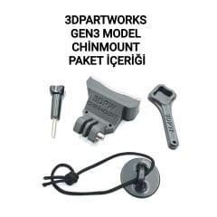 SHOEI GT AIR 3 Kask için chin mount aksiyon kamera çene bağlantı aparatı