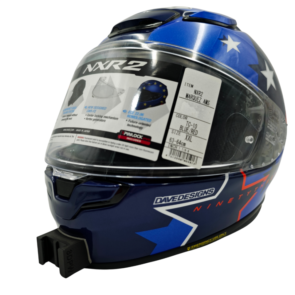 SHOEI NXR 2 / RF1400 Kask uyumlu chinmount aksiyon kamera çene bağlantı aparatı seti