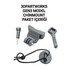 SHOEI NXR 2 / RF1400 Kask için chin mount aksiyon kamera çene bağlantı aparatı