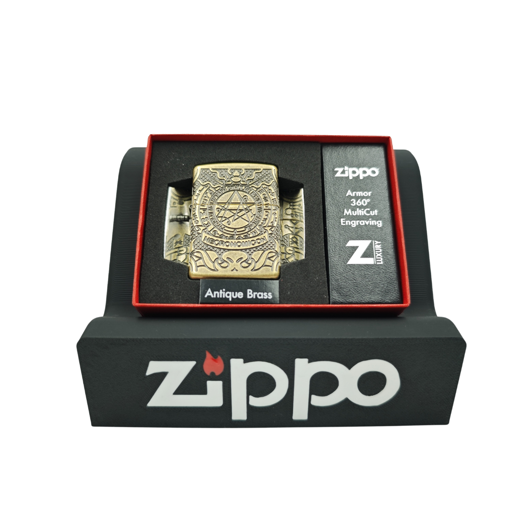 Zippo çakmak için orta boy premium kalite logolu stand