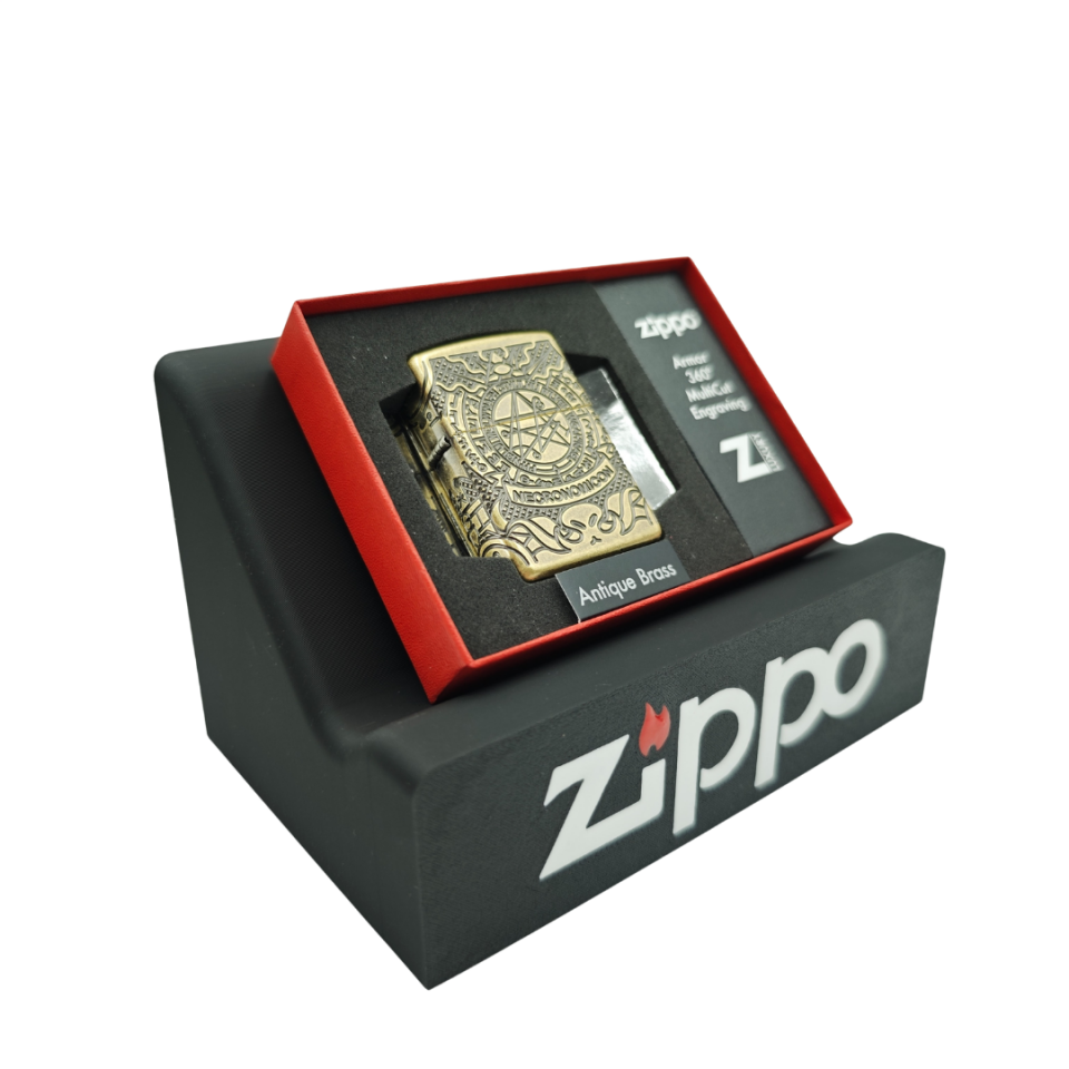 Zippo çakmak için orta boy premium kalite logolu stand