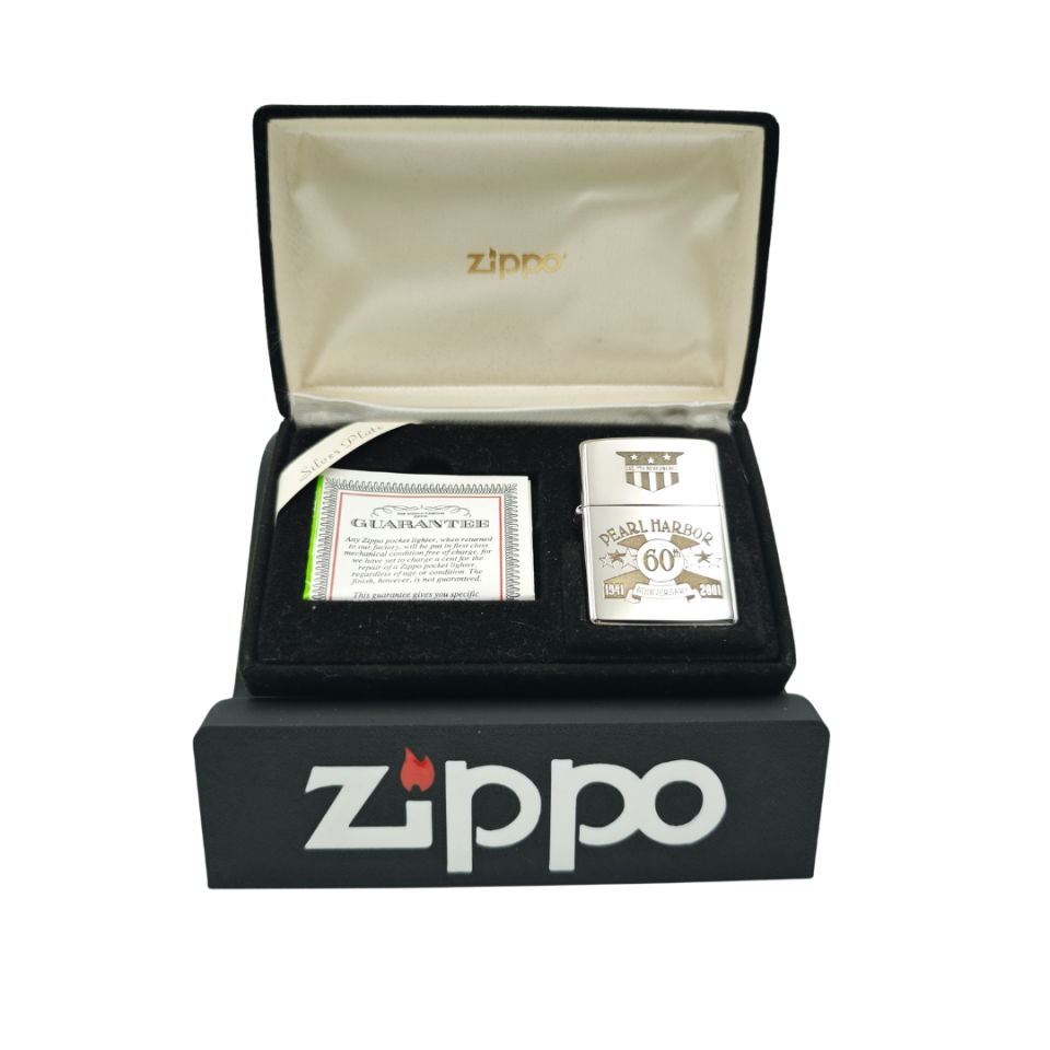 Zippo çakmak için orta boy premium kalite logolu stand