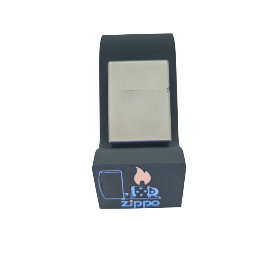 Zippo çakmak için tekli boy luminous premium kalite logolu stand