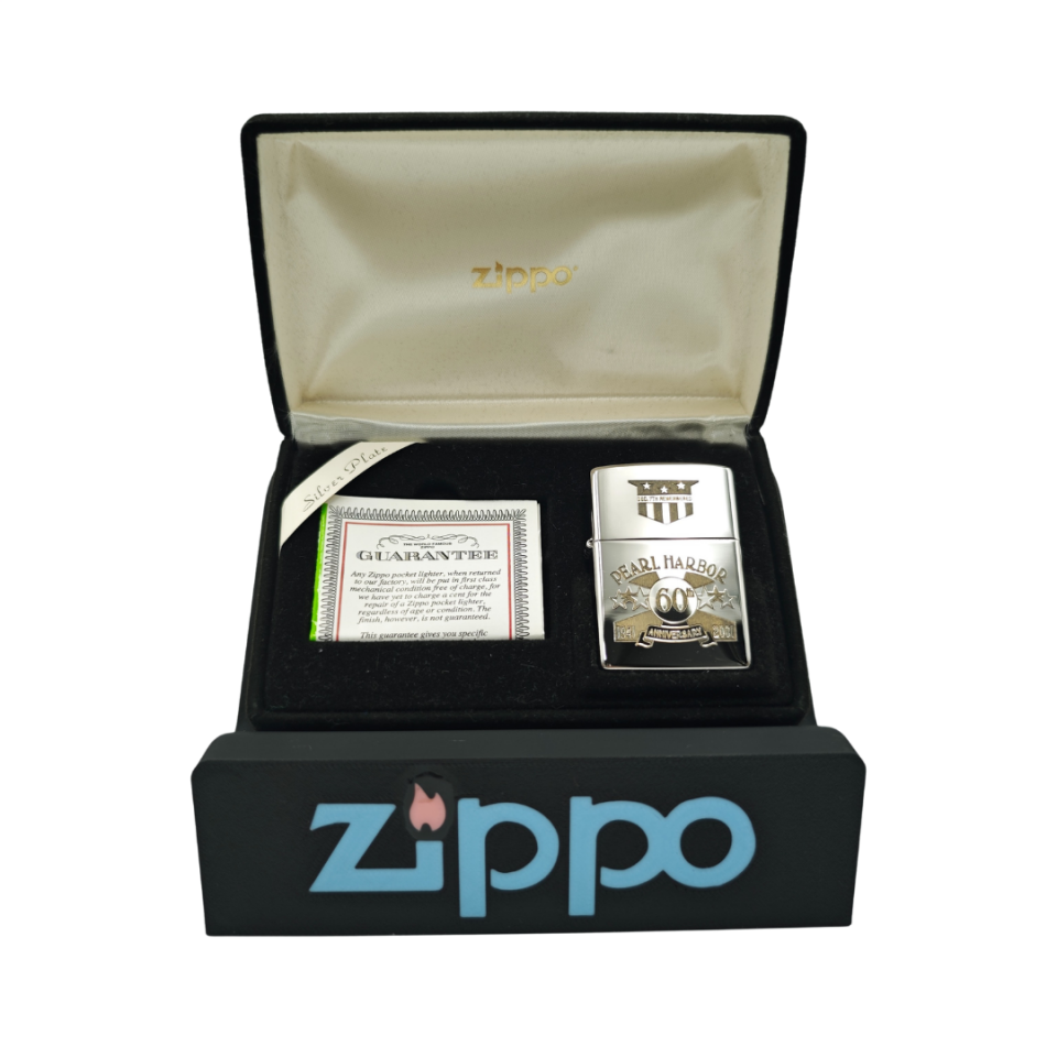 Zippo çakmak için orta boy luminous premium kalite logolu stand