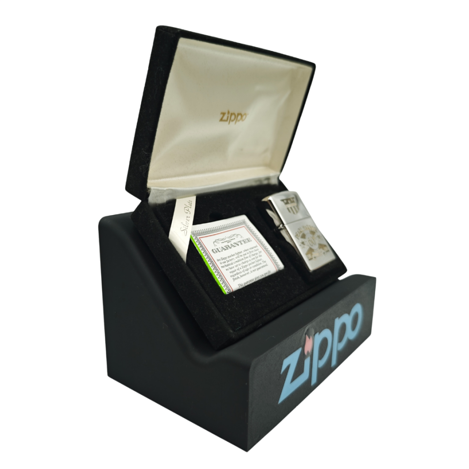 Zippo çakmak için orta boy luminous premium kalite logolu stand