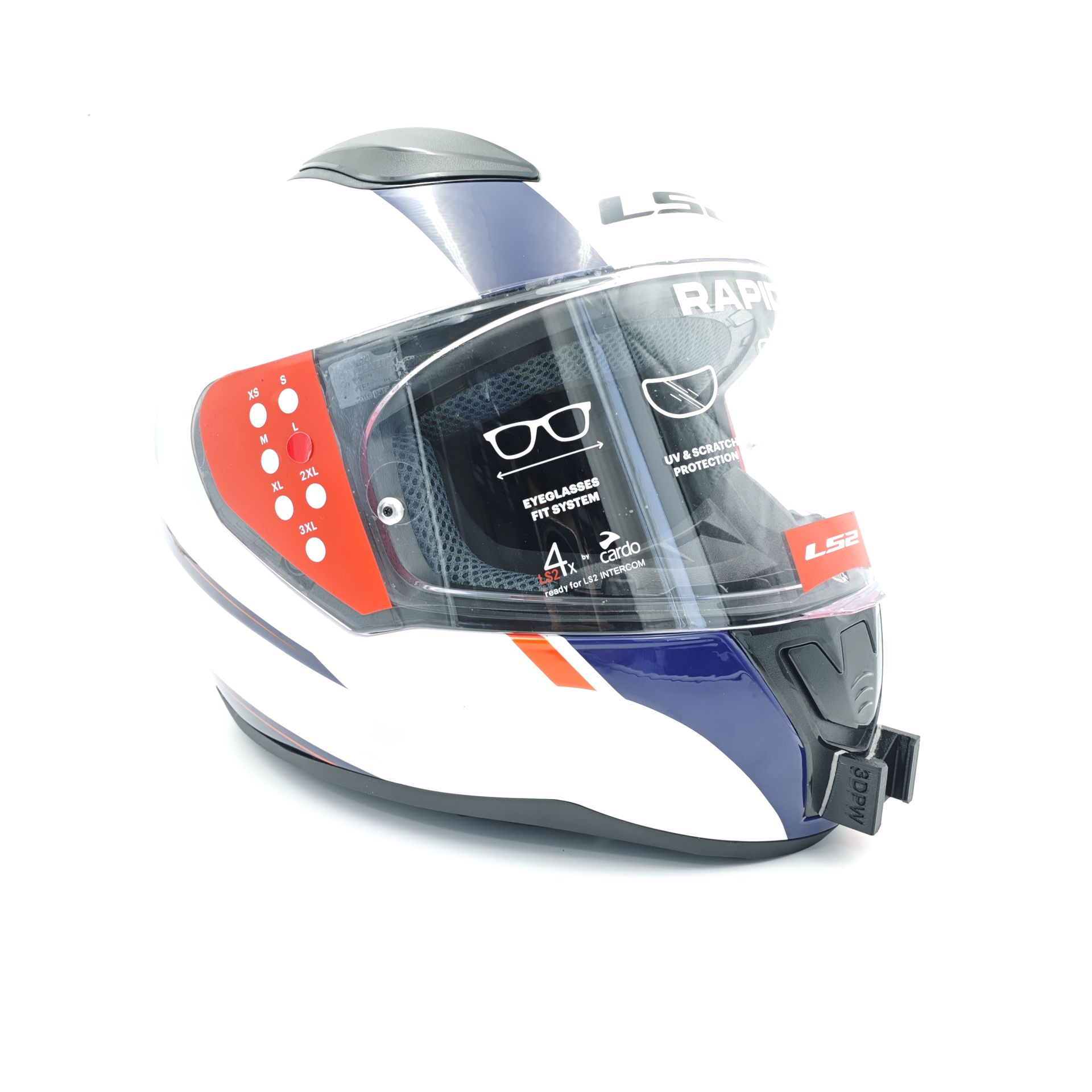 LS2 RAPID 1 / 2 Kask için chin mount aksiyon kamera çene bağlantı aparatı