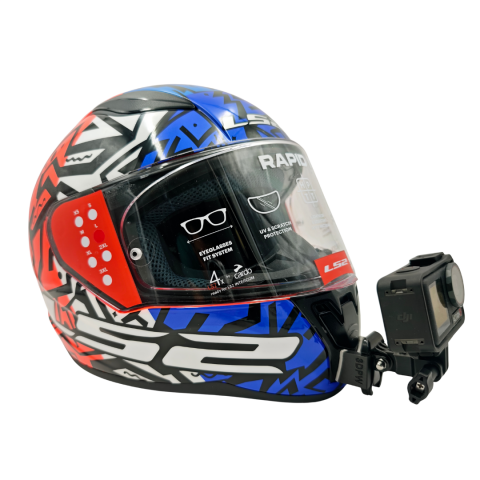 LS2 RAPID 1 / 2 Kask uyumlu chinmount aksiyon kamera çene bağlantı aparatı seti