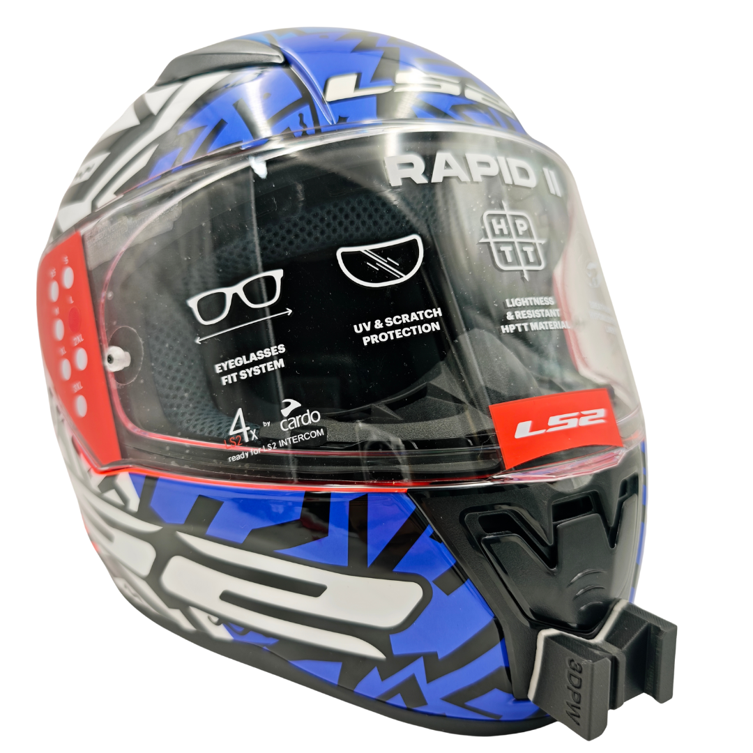 LS2 RAPID 1 / 2 Kask uyumlu chinmount aksiyon kamera çene bağlantı aparatı seti