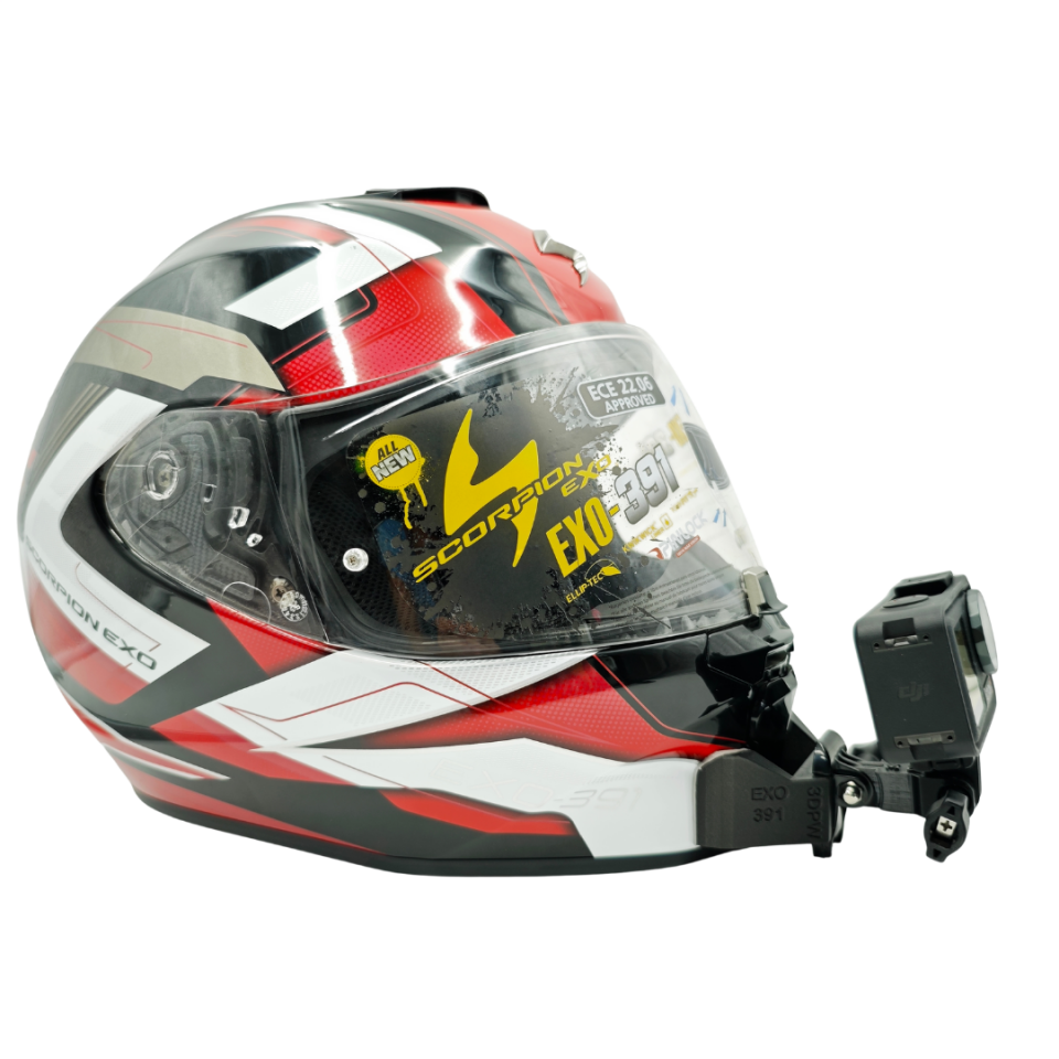 SCORPION EXO R-420 Kask uyumlu chinmount aksiyon kamera çene bağlantı aparatı seti