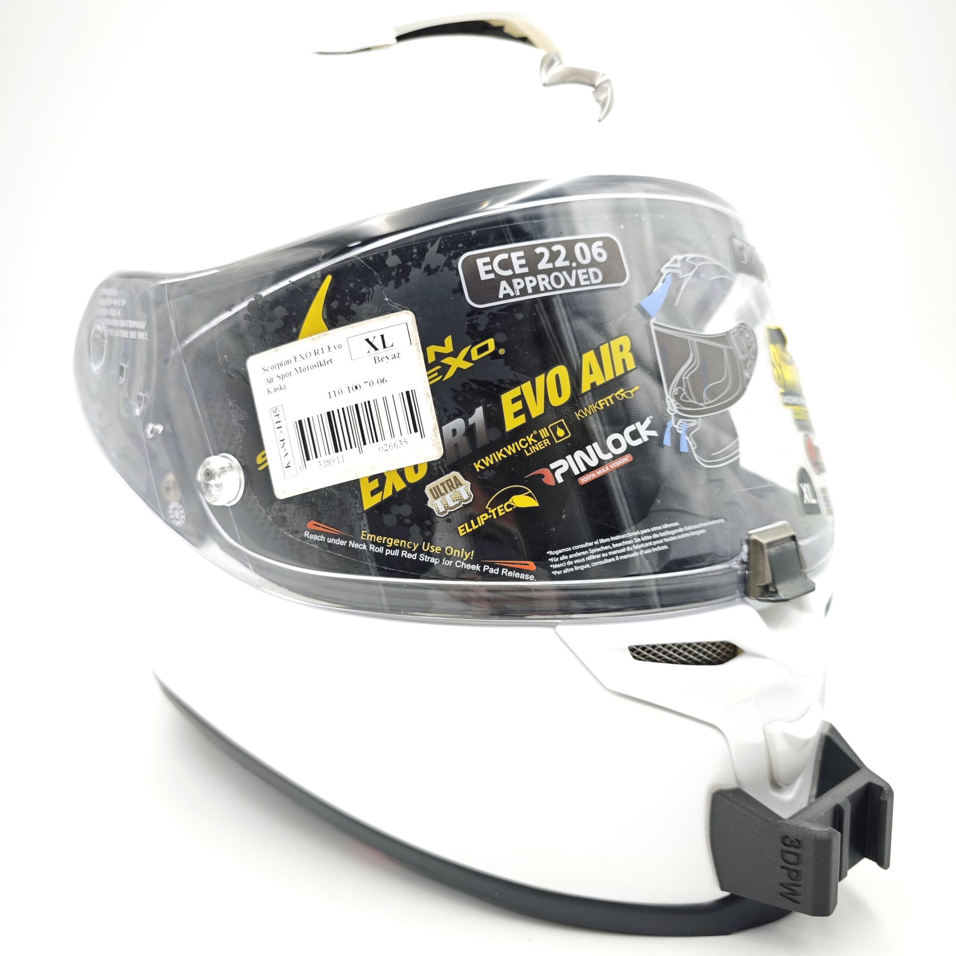 SCORPION EXO R1 EVO 1/2 AIR Kask uyumlu chinmount aksiyon kamera çene bağlantı aparatı seti