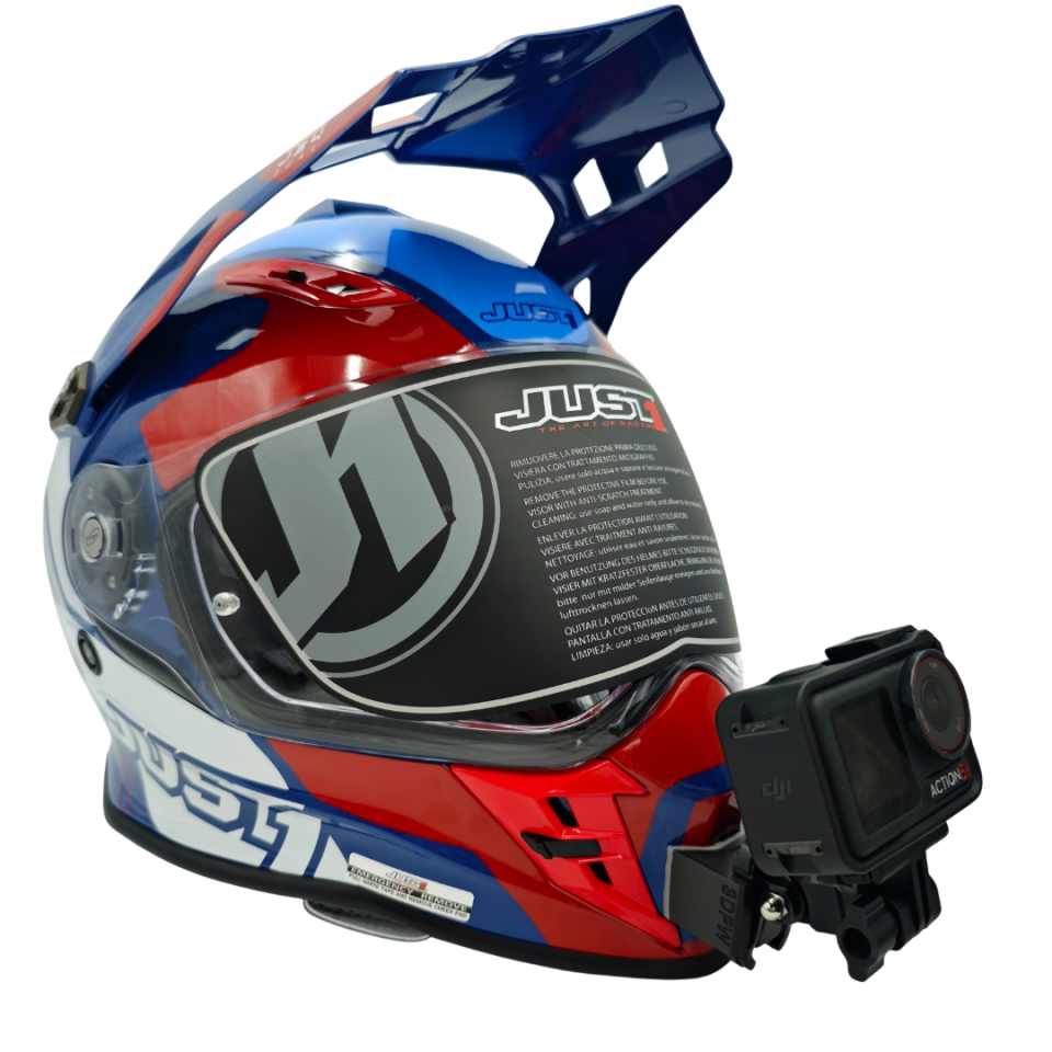 JUST1 J34 Pro Kask uyumlu chinmount aksiyon kamera çene bağlantı aparatı seti