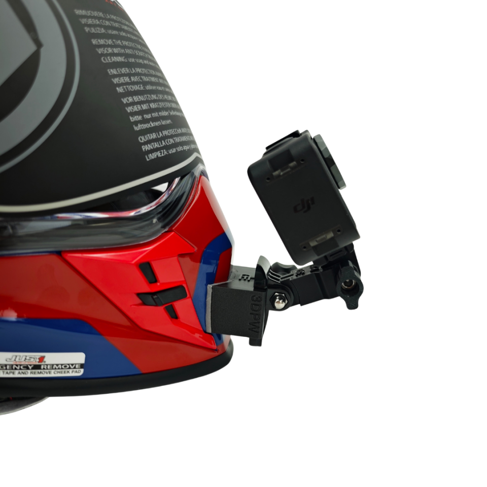 JUST1 J34 Pro Kask uyumlu chinmount aksiyon kamera çene bağlantı aparatı seti