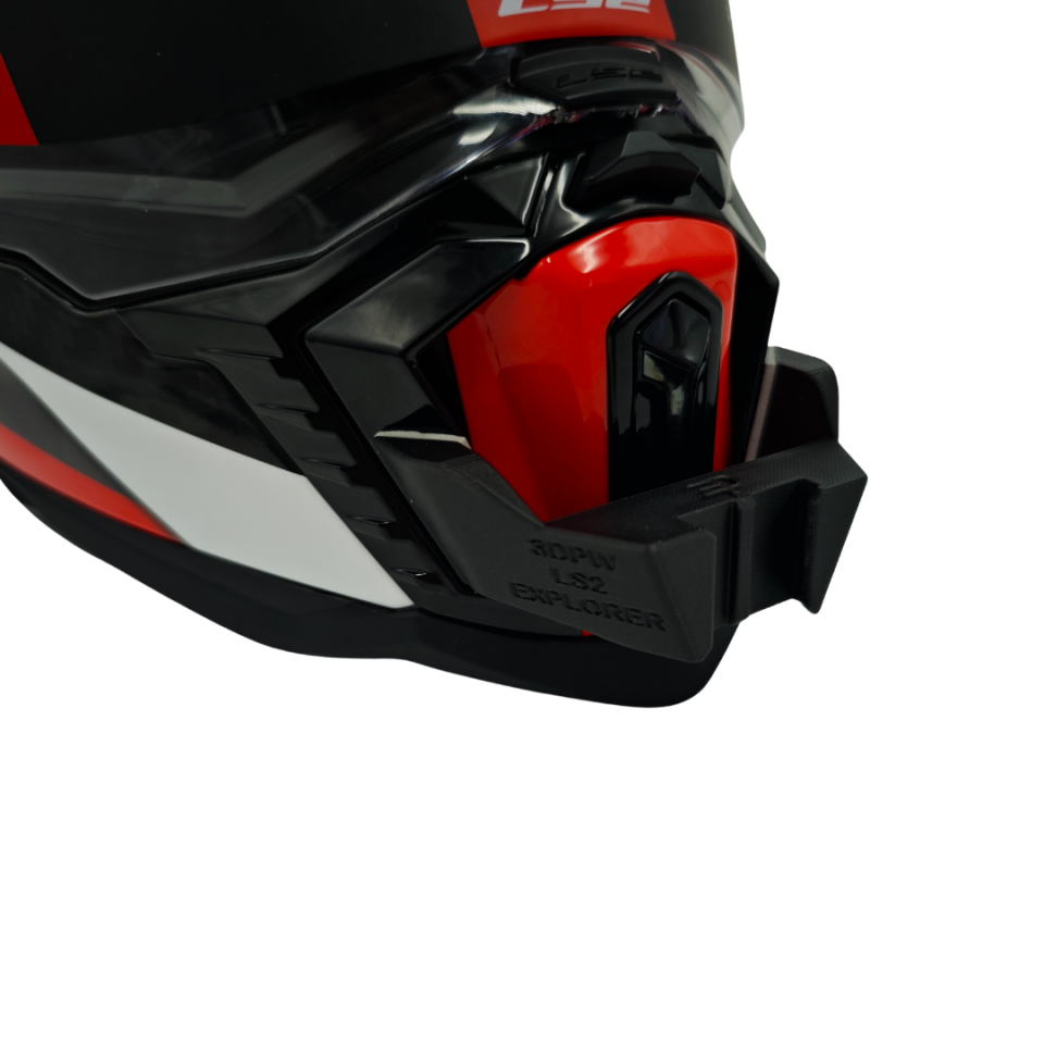 LS2 EXPLORER CARBON / MX701 Kask uyumlu chinmount aksiyon kamera çene bağlantı aparatı seti