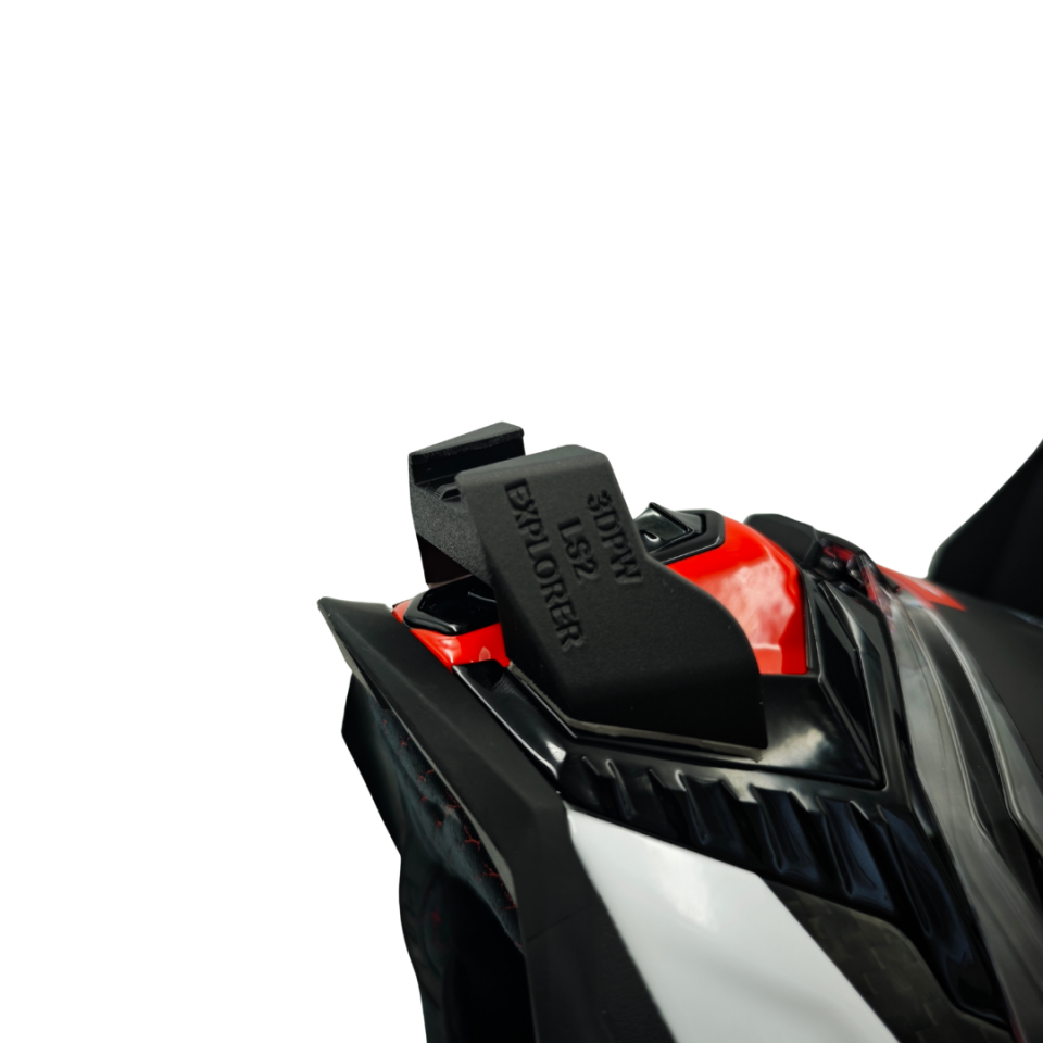 LS2 EXPLORER CARBON / MX701 Kask uyumlu chinmount aksiyon kamera çene bağlantı aparatı seti