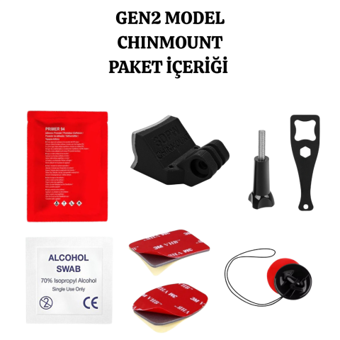 ARAI RX-7V / RX-7X Kask için chin mount aksiyon kamera çene bağlantı aparatı