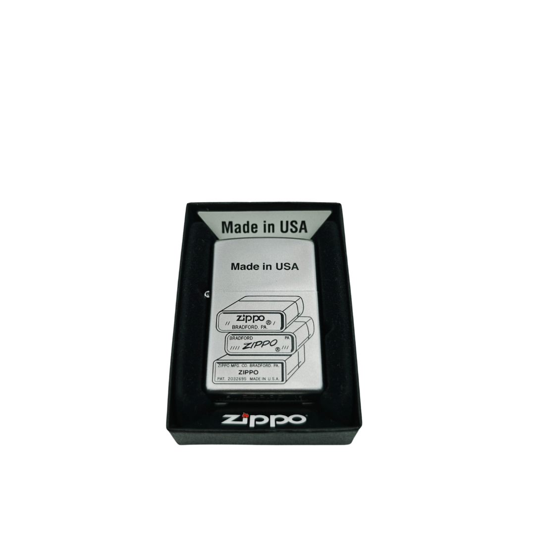 Zippo logo solid chrome 2016 üretim çakmak