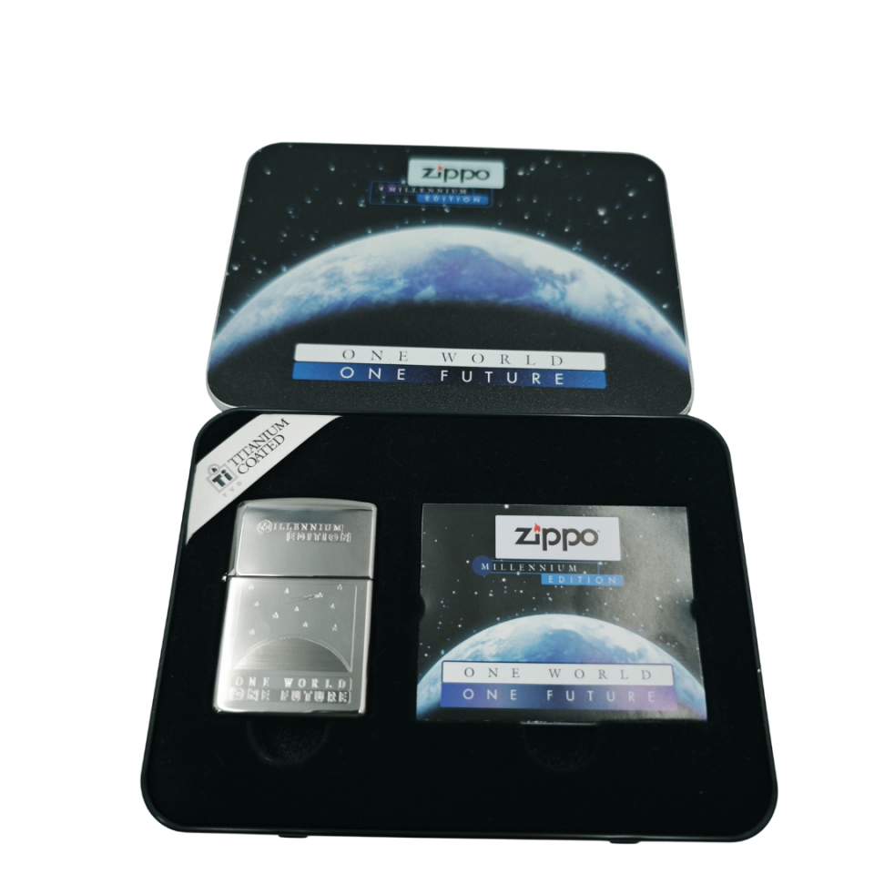 Zippo Millenium Edition Titanyum One World One Future çakmak