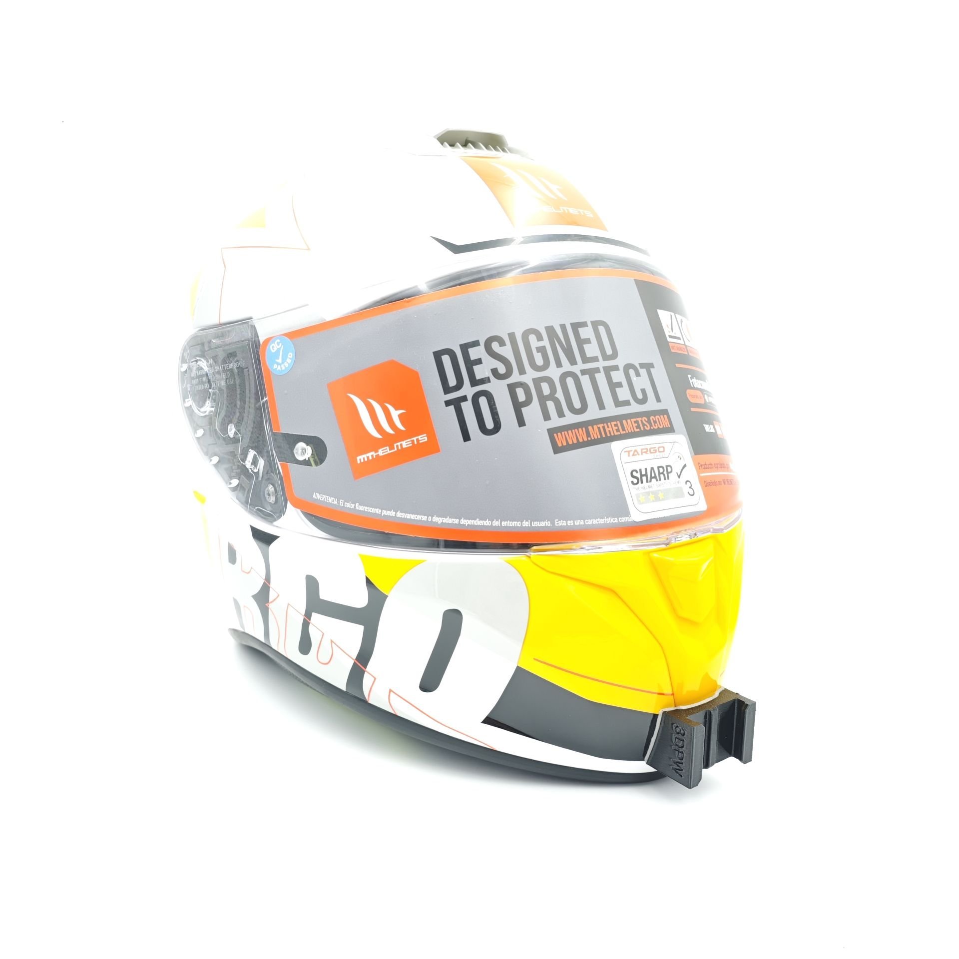 MT HELMETS TARGO / TARGO PRO Kask uyumlu chinmount aksiyon kamera çene bağlantı aparatı seti