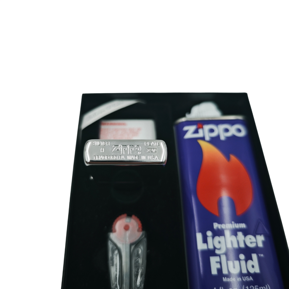 Zippo Philip Morris Marlboro Silver Plate hatıra çakmak