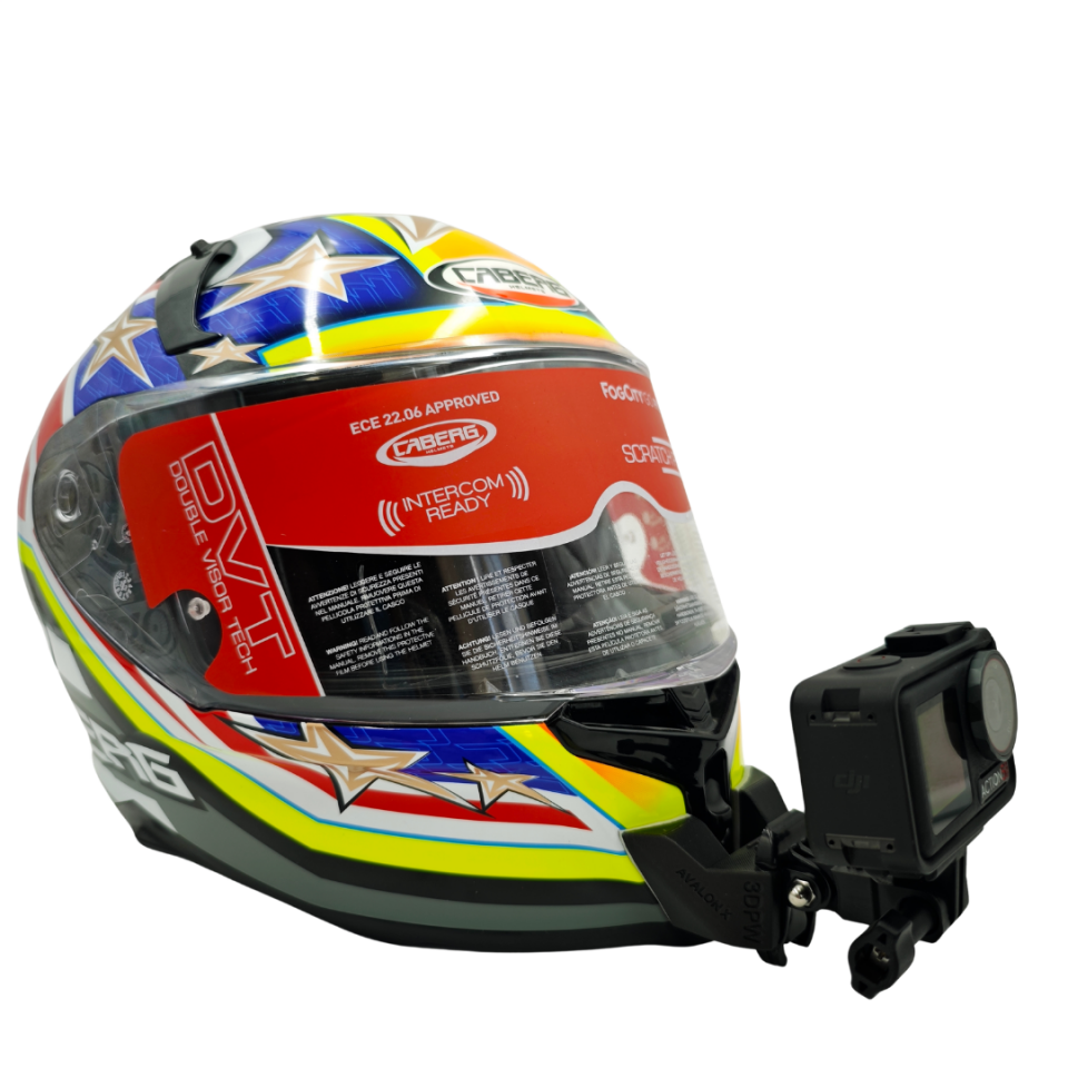 CABERG AVALON / AVALON X Kask uyumlu chinmount aksiyon kamera çene bağlantı aparatı seti