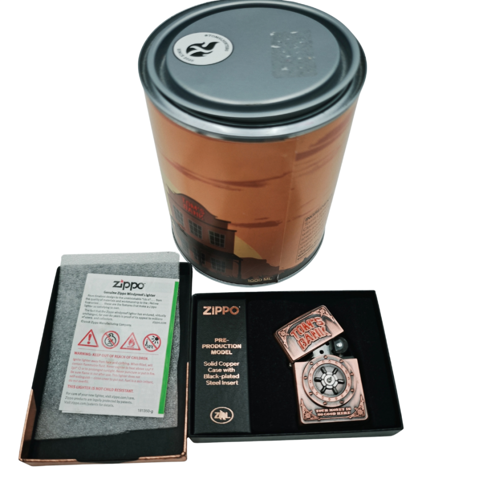 Zippo Tom's Bank No:67/75 Copper limitli çakmak