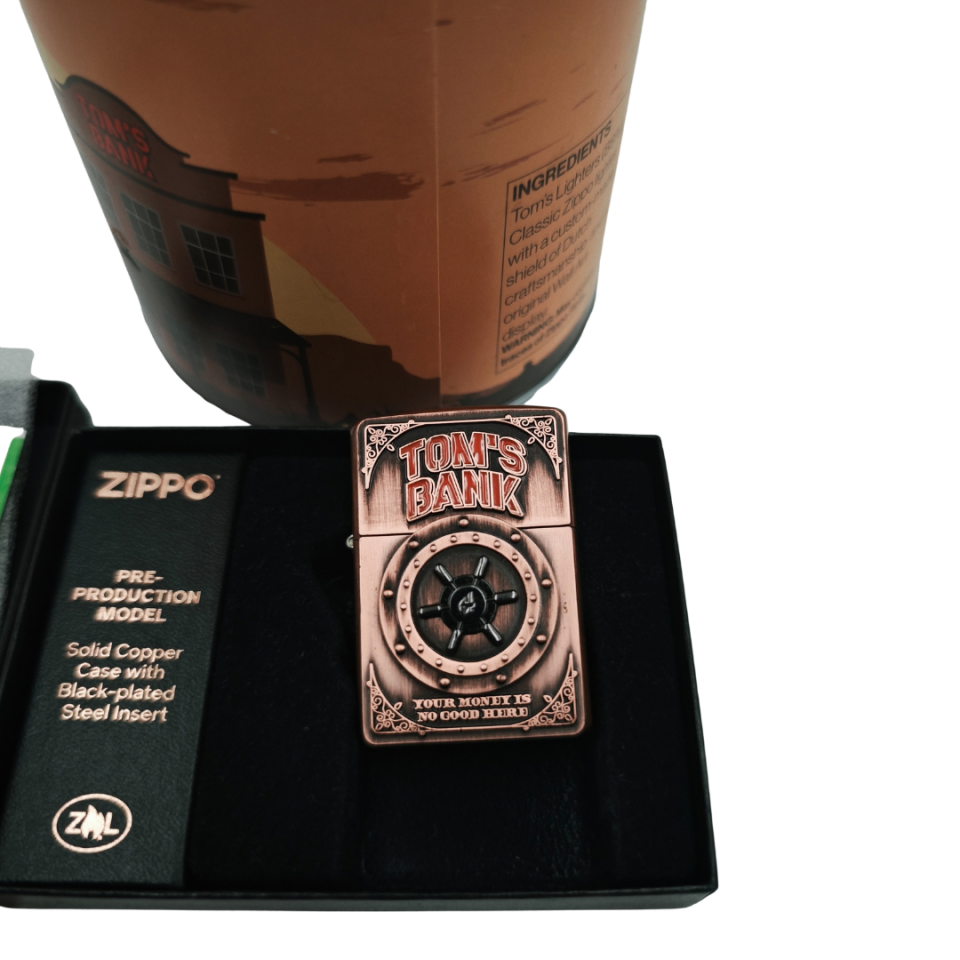 Zippo Tom's Bank No:67/75 Copper limitli çakmak