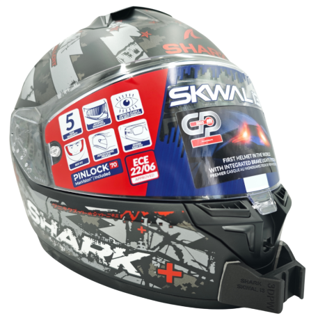 SHARK SKWAL i3 Kask uyumlu chinmount aksiyon kamera çene bağlantı aparatı seti