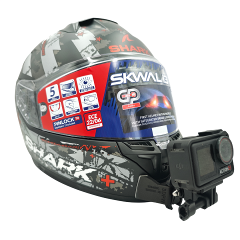SHARK SKWAL i3 Kask uyumlu chinmount aksiyon kamera çene bağlantı aparatı seti