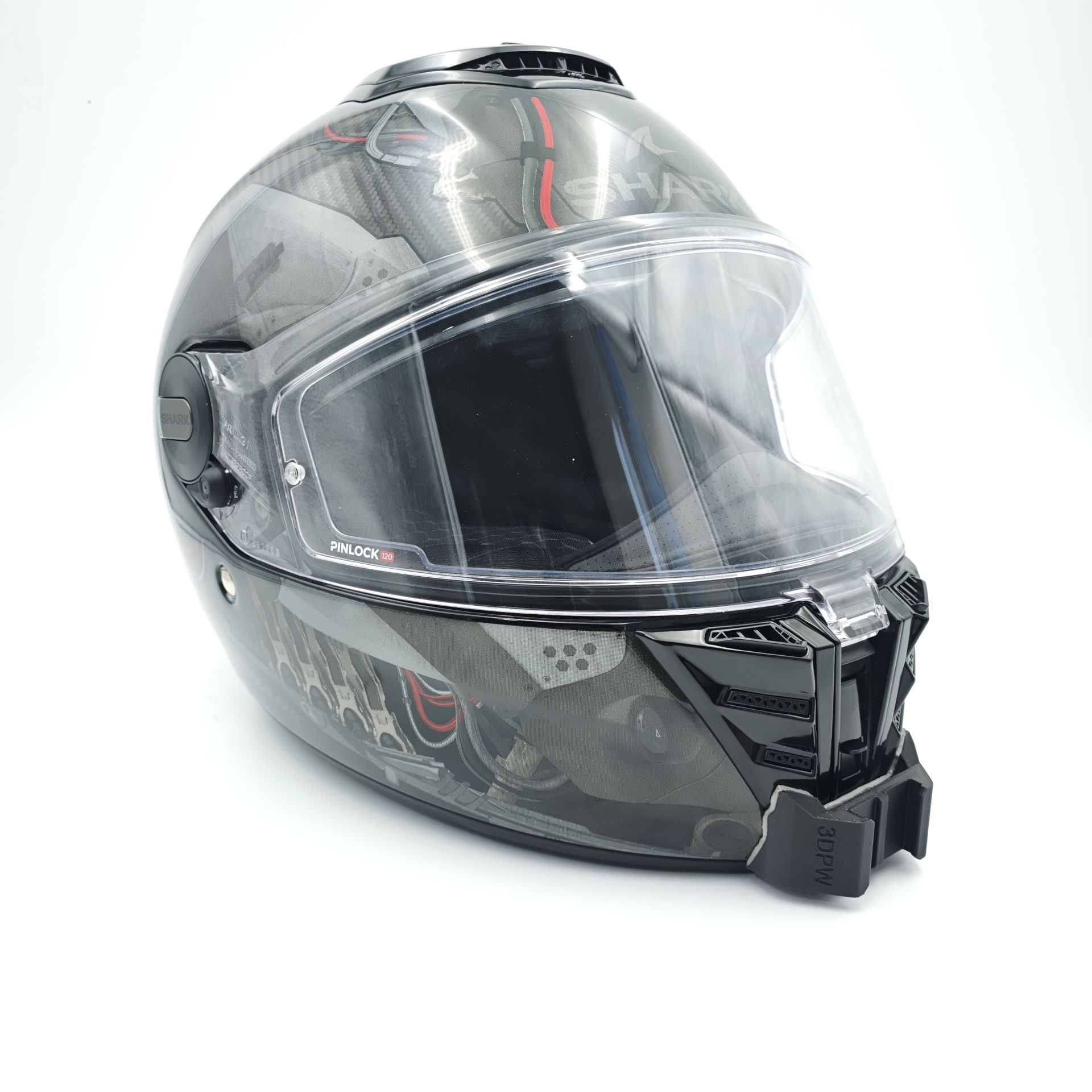 SHARK SPARTAN RS Kask uyumlu chinmount aksiyon kamera çene bağlantı aparatı seti