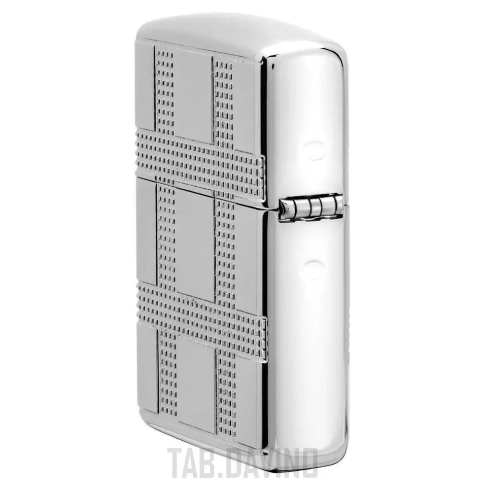 Zippo Çakmak Geometrik Tasarım 49079 Zırhlı Çoklu Kesim Zippo Orijinal ABD