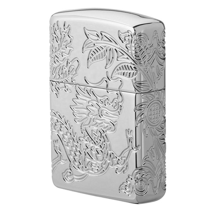 Zippo Armor® Ejderha ve Anka Kuşu Tasarımı 91090