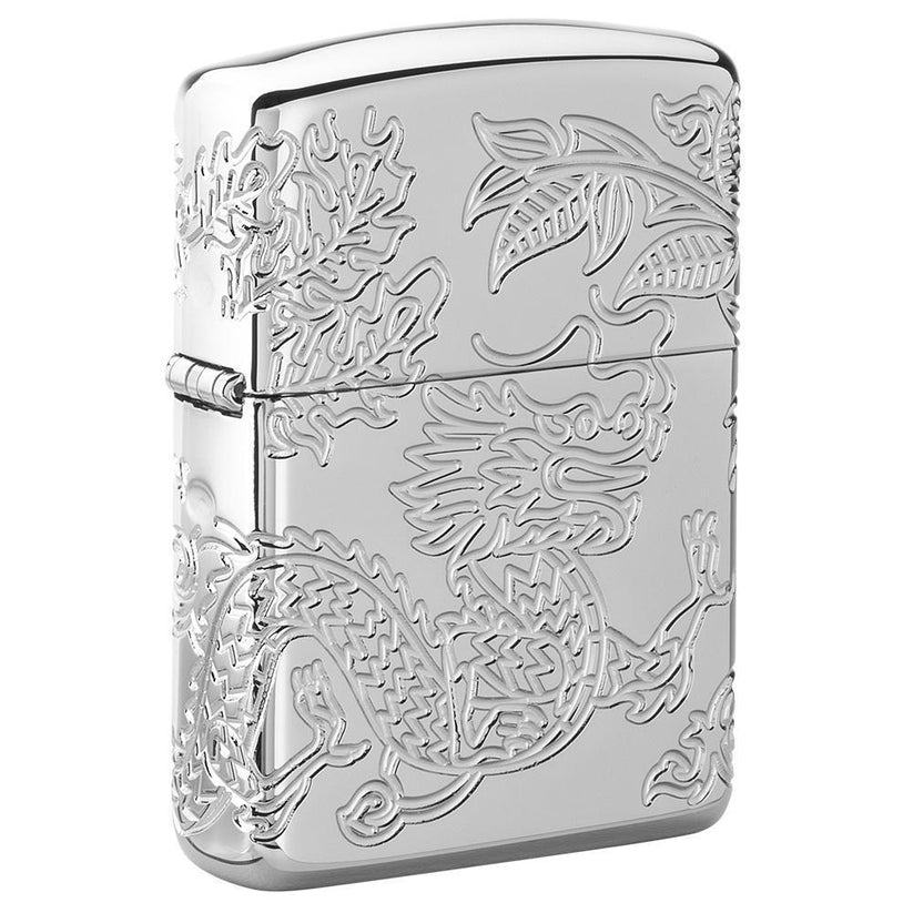 Zippo Armor® Ejderha ve Anka Kuşu Tasarımı 91090