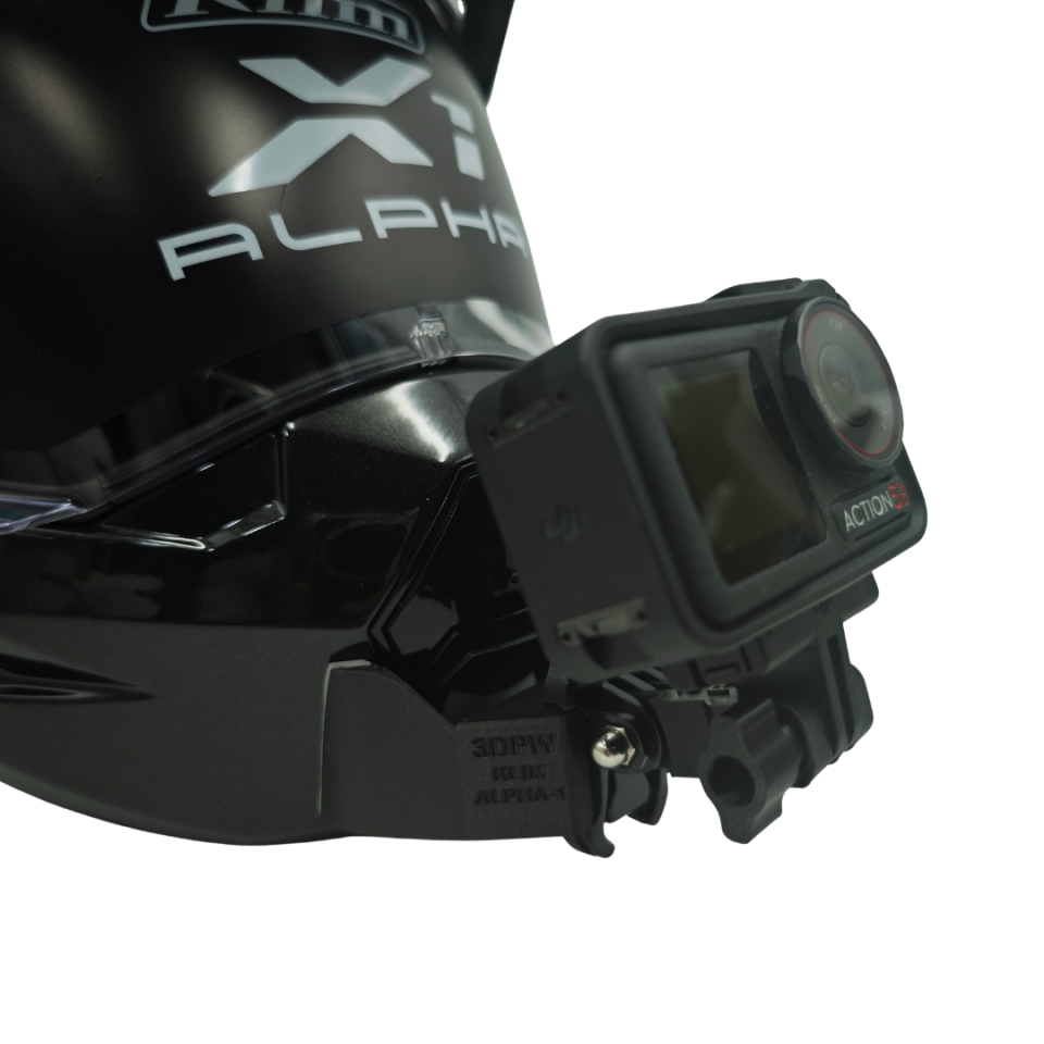 KLIM X1 ALPHA Kask uyumlu chinmount aksiyon kamera çene bağlantı aparatı seti