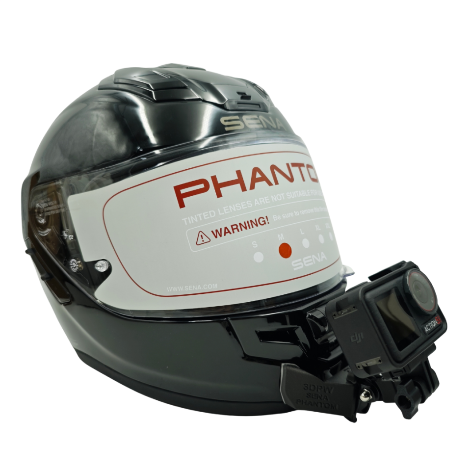 SENA PHANTOM Kask uyumlu chinmount aksiyon kamera çene bağlantı aparatı seti