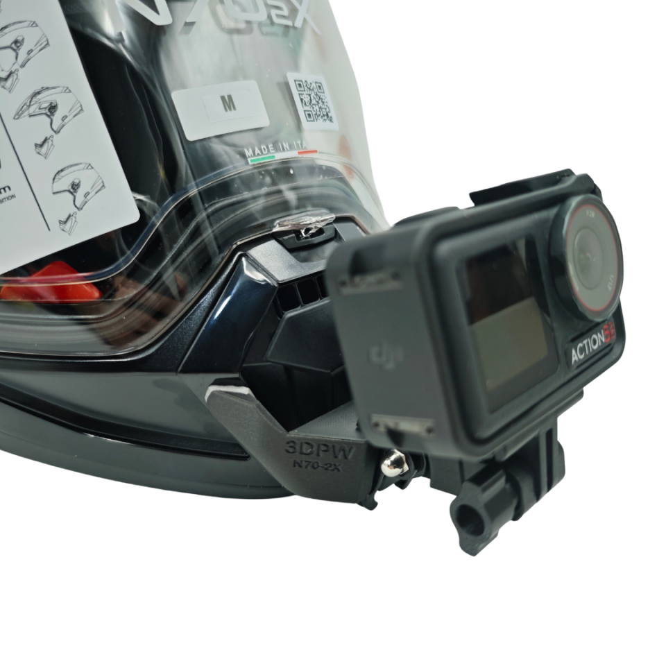 NOLAN N70 2X Kask uyumlu chinmount aksiyon kamera çene bağlantı aparatı seti