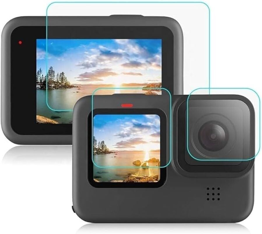 GOPRO 9-10-11-12-13 Aksiyon kamera Ekran koruyucu temperli film