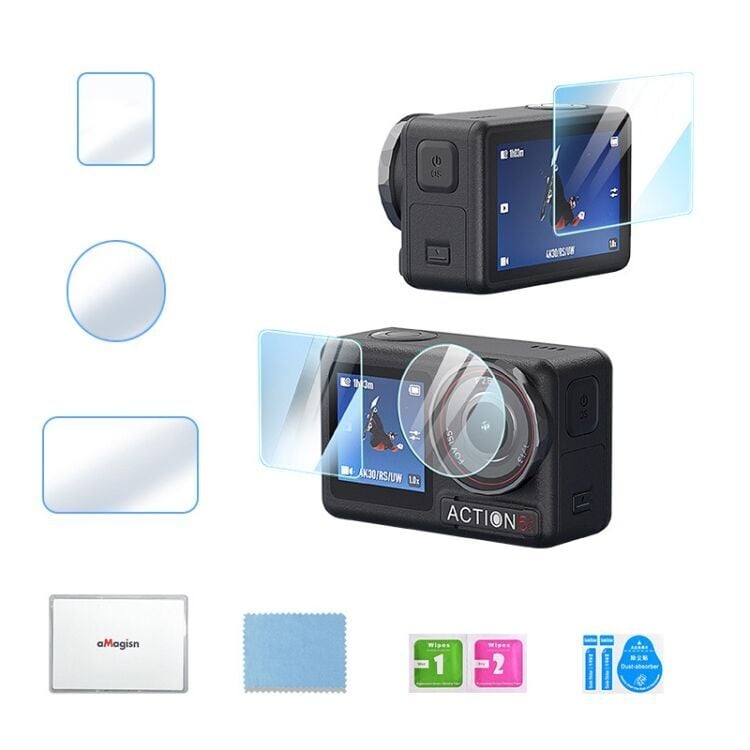 DJI OSMO ACTION 5 Ekran koruyucu temperli film