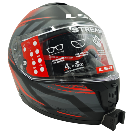 LS2 STREAM 2 Kask uyumlu chinmount aksiyon kamera çene bağlantı aparatı seti