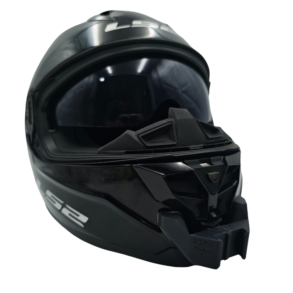 LS2 CHALLENGER 2 / CARBON 2 Kask uyumlu chinmount aksiyon kamera çene bağlantı aparatı seti