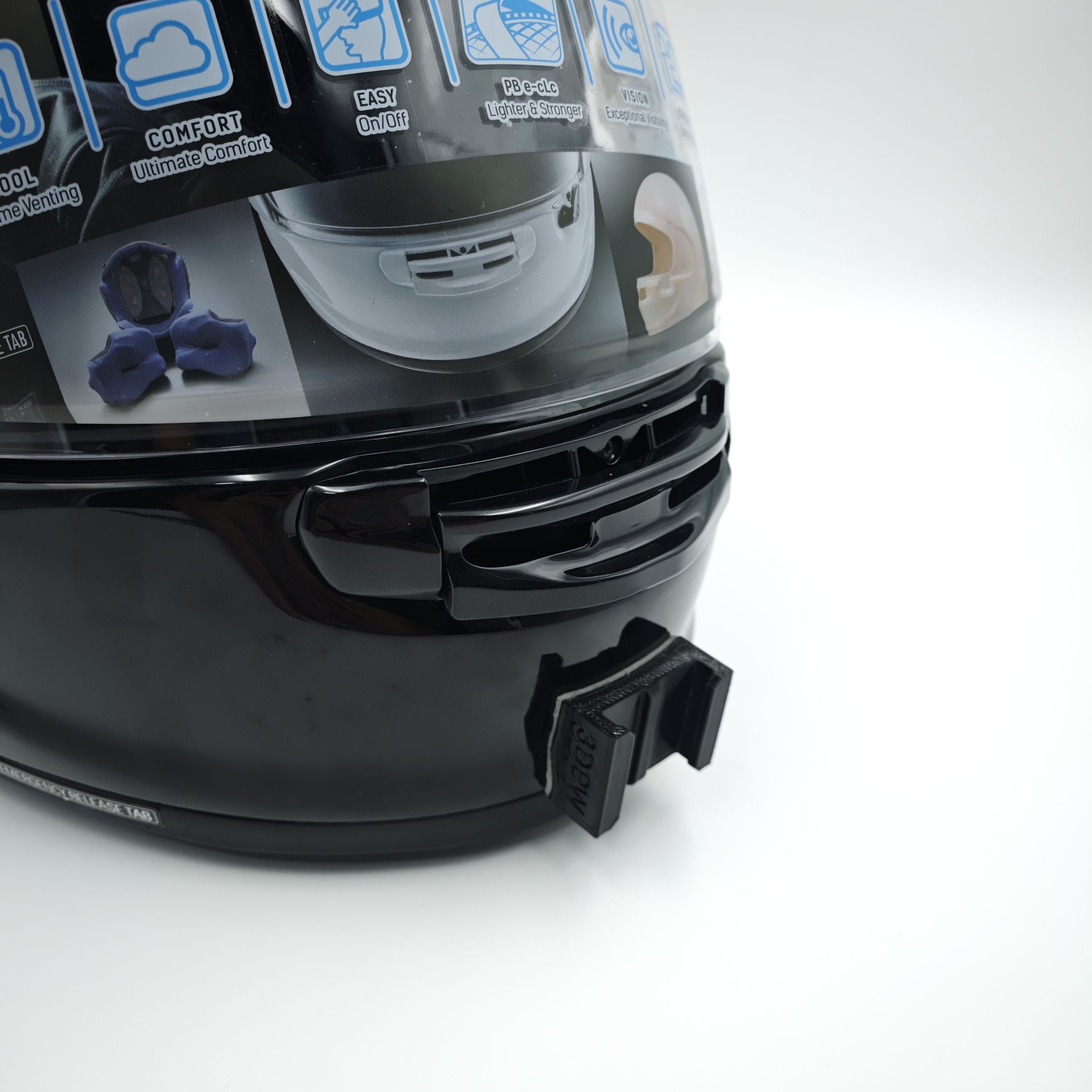 ARAI QUANTIC Kask için chin mount aksiyon kamera çene bağlantı aparatı