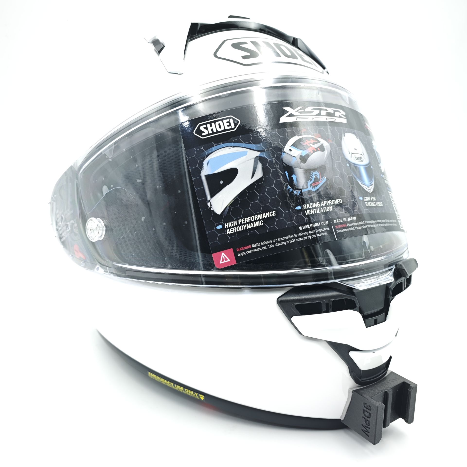 SHOEI X SPR PRO / X15 Kask uyumlu chinmount aksiyon kamera çene bağlantı aparatı seti