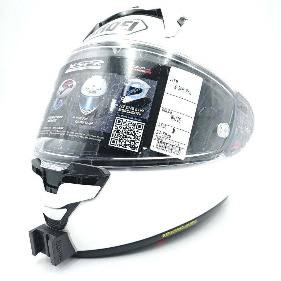 SHOEI X SPR PRO / X15 Kask uyumlu chinmount aksiyon kamera çene bağlantı aparatı seti