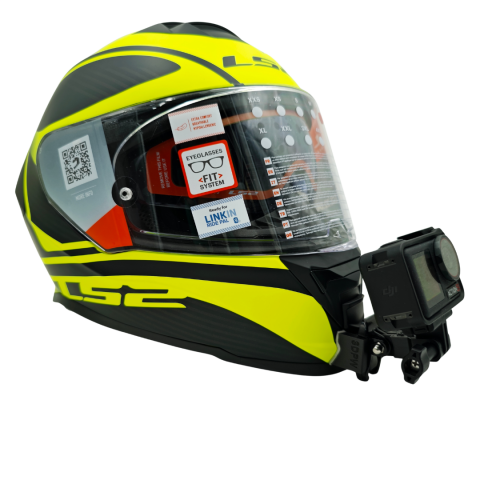 LS2 STORM 1/2 Kask uyumlu chinmount aksiyon kamera çene bağlantı aparatı seti