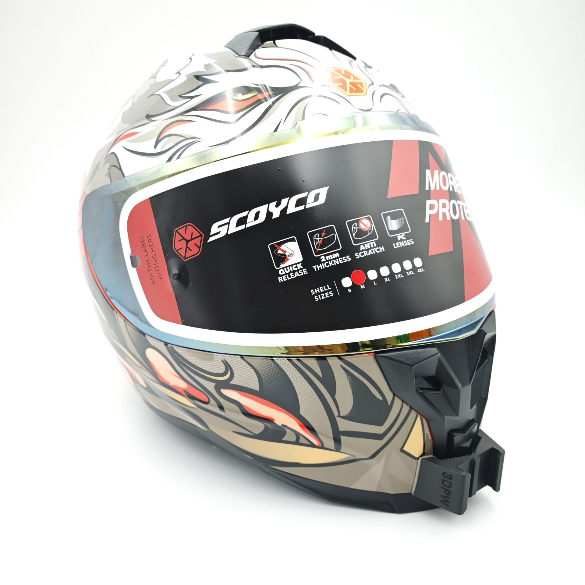 SCOYCO FF 869 Kask uyumlu chinmount aksiyon kamera çene bağlantı aparatı seti