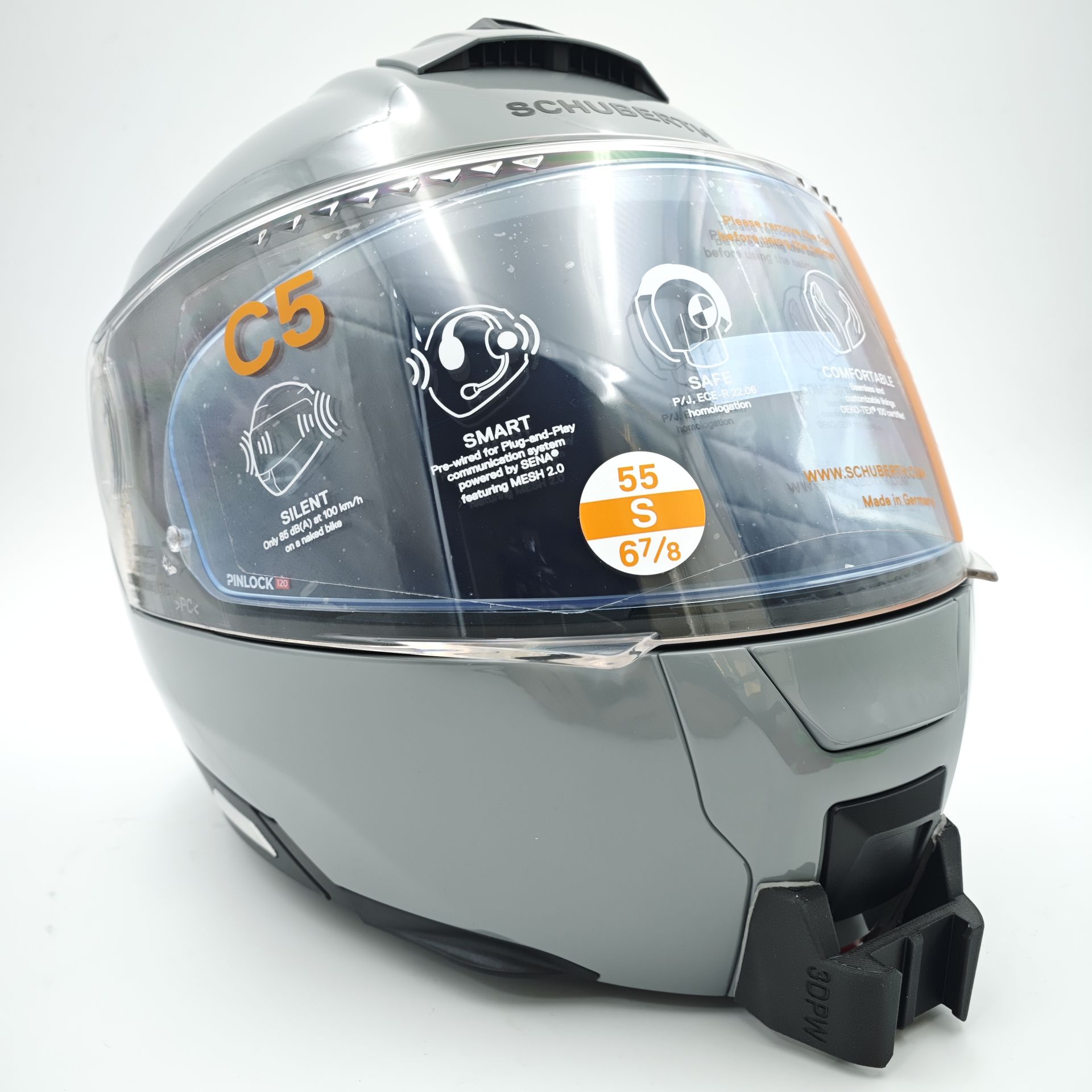 Schubert C5 Kask için chin mount aksiyon kamera çene bağlantı aparatı