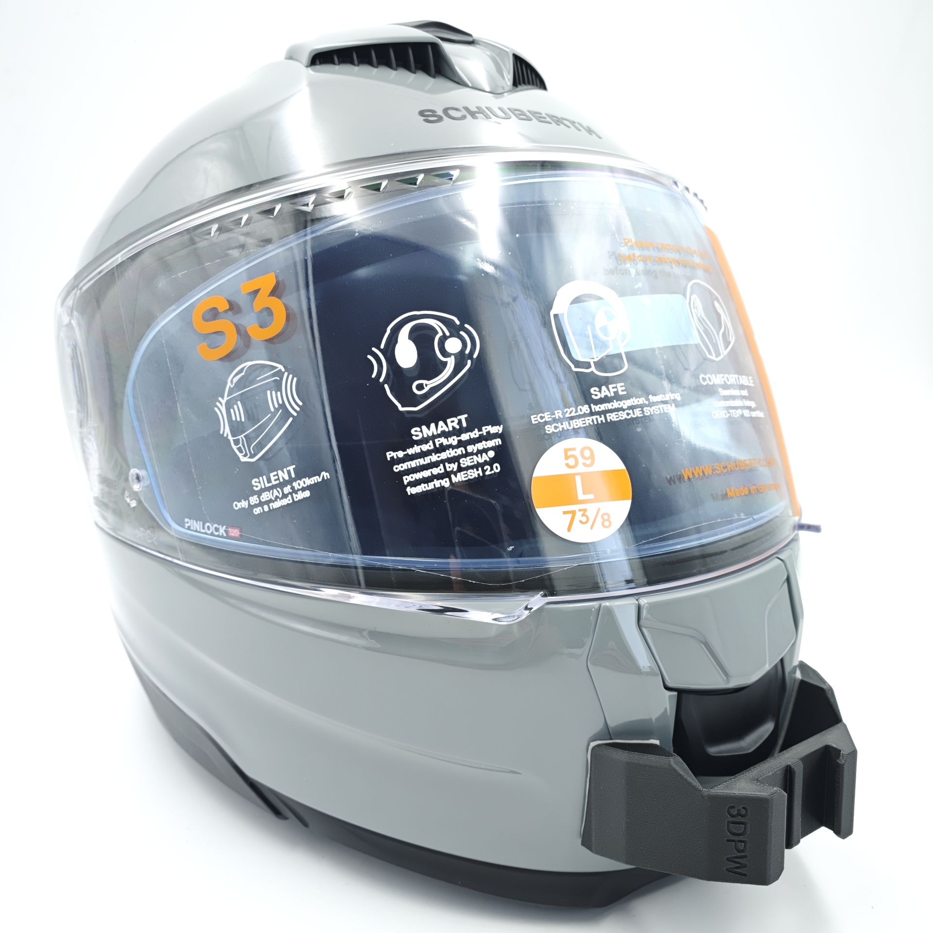 SCHUBERTH S3 Kask uyumlu chinmount aksiyon kamera çene bağlantı aparatı seti